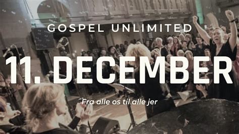 Gospel Unlimited Julekoncert 2021 Lørdag Billetter København Musik Billetto — Denmark