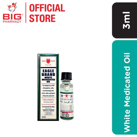 Eagle White Medicated Oil 3ml Big Pharmacy Malaysia Trusted