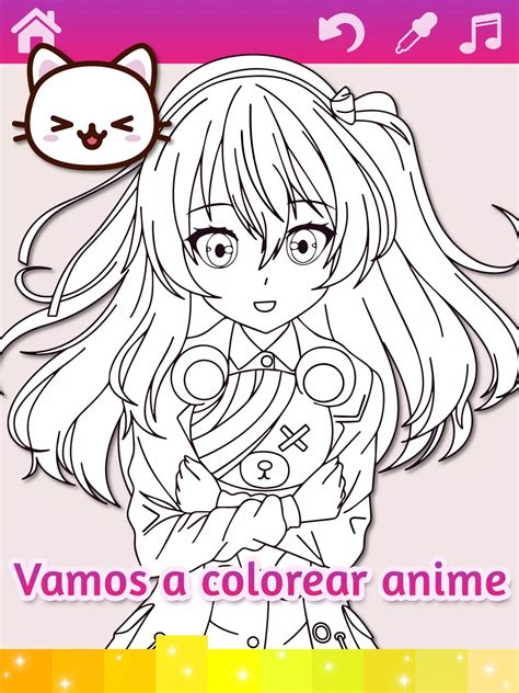 Dibujos Para Colorear De Amor Anime