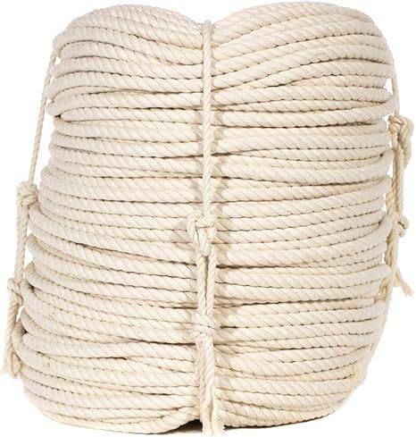 Twisted White Natural Cotton Rope Crafting Decorations