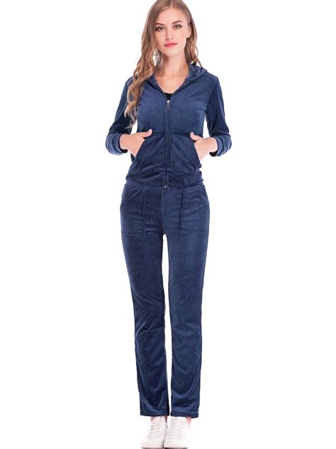 SAYFUT SAYFUT Velour Tracksuit For Women Jogging Pant Sets Velour