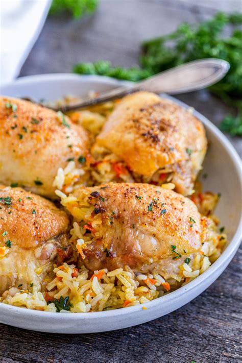 Rice Stuffed Chicken Thighs Momsdish