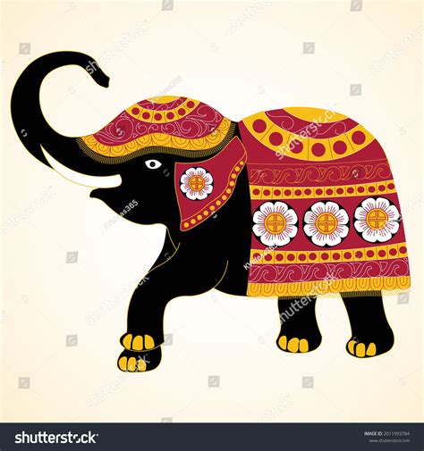 Kandy Sri Lanka Elephant Traditional Kandy Stock Vector Royalty Free