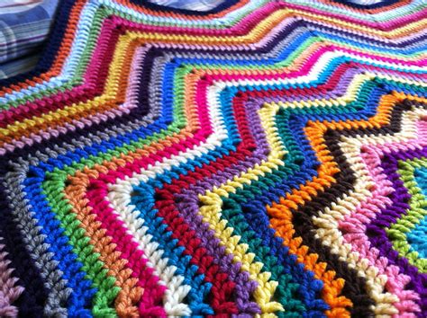 Rainbow Ripple Baby Blanket Crochet Ripple Baby Blanket Ripple Baby