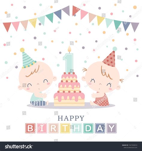 Twin Birthday: Over 3,301 Royalty-Free Licensable Stock Vectors ...