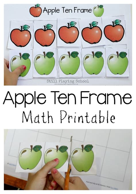 Apple Ten Frames Still Playing School