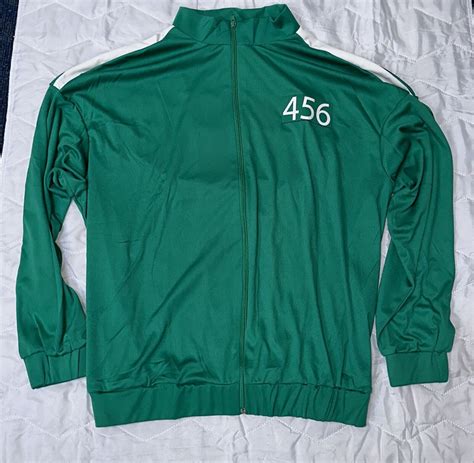 Adult Squid Game Player 456 Green Tracksuit Fancy Dress Unisex Adult Costume Xl Ebay