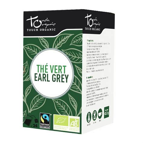 Th Vert Earl Grey Bio Quitable Touch Organic Saveur Bergamote