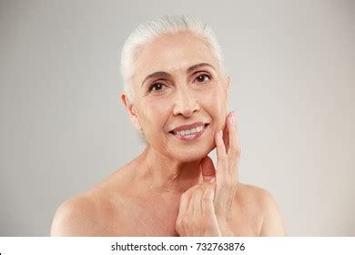 Image Happy Naked Elderly Woman Posing Stock Photo Shutterstock