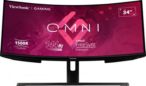 VIEWSONIC VX3418-2KPC 34” UWQHD 144Hz Curved Gaming Monitor | Pollux PC ...