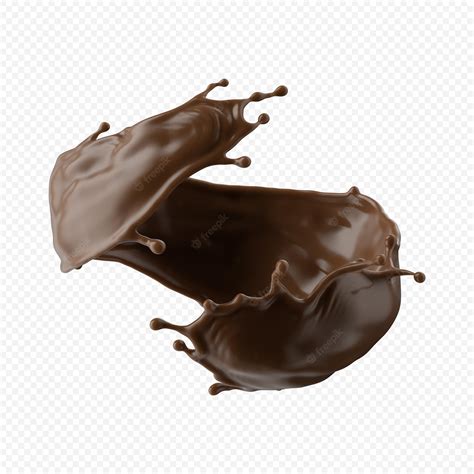 Premium PSD | Chocolate milk splash isolated