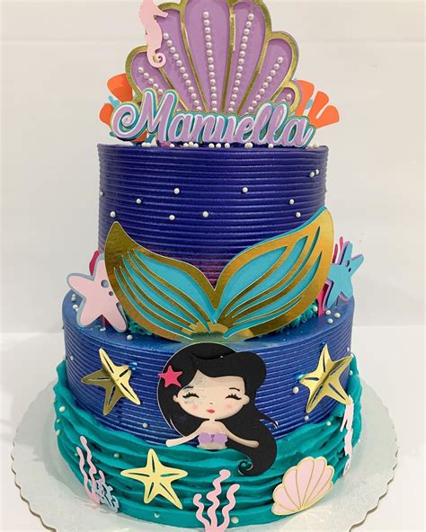 Bolos De Sereia Infantil - Bolo de sereia: 50 inspirações para caprichar na sua festa | Bolo da ...