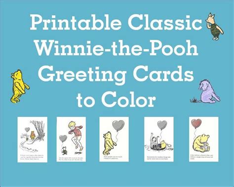 Printable Winnie The Pooh Cards Winnie The Pooh Winnie The Pooh