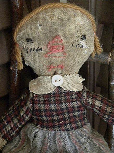 Primitive Rag Doll Old Rag Doll Cloth Doll Old By Mustardseed