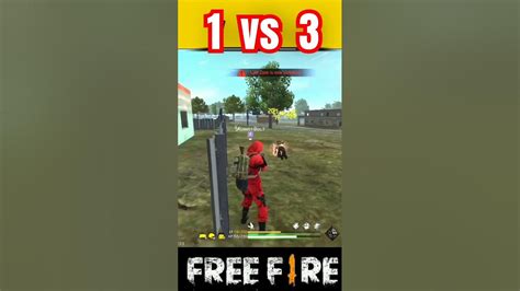 1 Vs 3 Grandmaster Player Game Play 😱😱 Freefire Youtube Viral Gaming Youtubeshorts