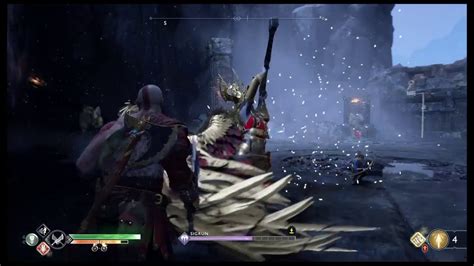 Kratos Vs Sigrun Armadura De Piel De Lobo DE LEVEL 3 NO DAMAGE Dame