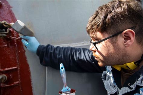 DVIDS - Images - USS Ralph Johnson conducts paint preservation. [Image ...