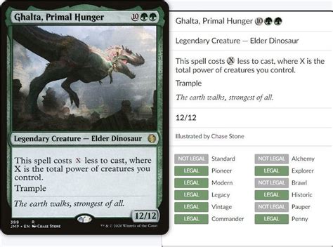 Custom 100 Card Commander Deck Ghalta Primal Hunger MTG Deck Etsy