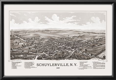 Schuylerville NY 1889 | Vintage City Maps