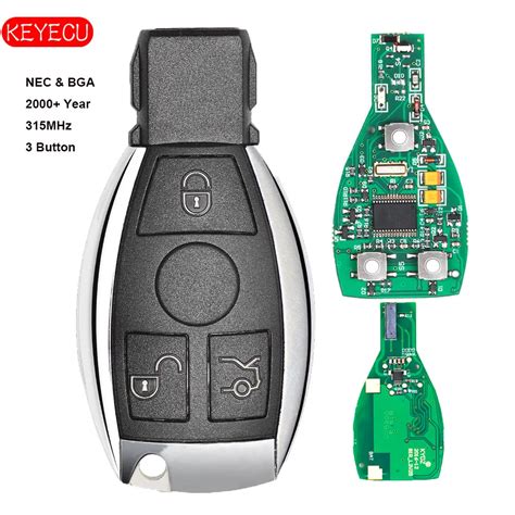 Keyecu Smart Key Buttons Mhz Mhz For Mercedes Benz Auto Remote