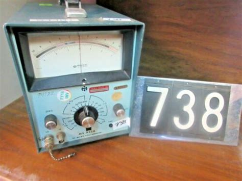 Millivac Micro Volt Ammeter Mv 852 A Ebay