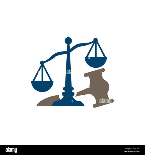 Les Chelles Du Logo De La Justice Vecteur De Conception Pour Le