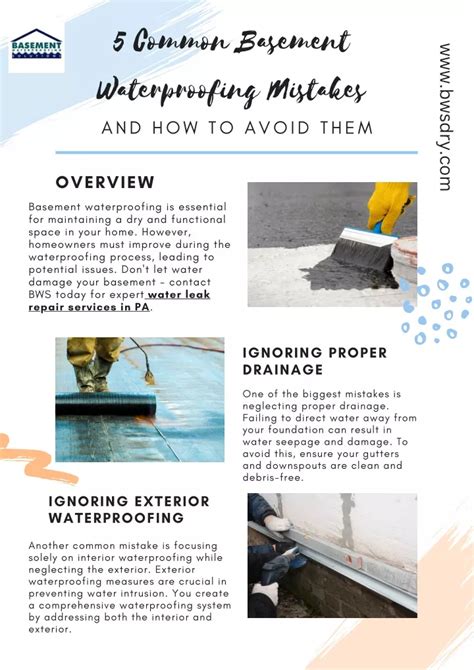 Ppt 5 Common Basement Waterproofing Mistakes And How To Avoid Them Powerpoint Presentation