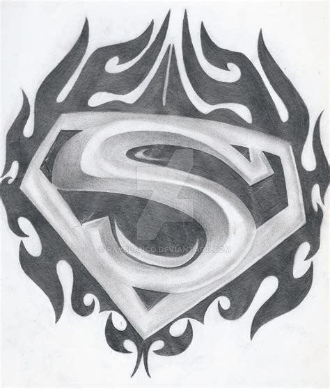 Superman Symbol Drawing at PaintingValley.com | Explore collection of ...