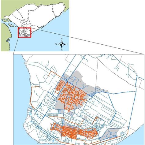 Map of PAASIM study site in Beira, Mozambique. Map of Beira ...