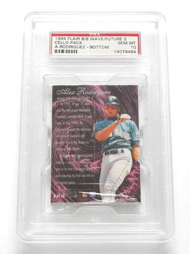 Flair Cello Pack Sealed Wave Of The Future Alex Rodriguez On