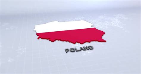 Poland Map With Flag, Stock Video - Envato Elements