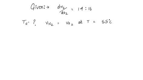 SOLVED: The ratio of densities of nitrogen and oxygen is 14:16. The ...