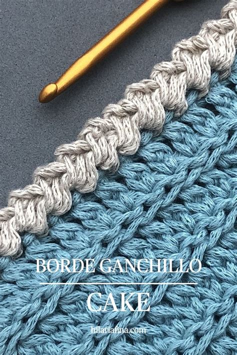 Cake Borde De Ganchillo Aprender Hilaria Fina Crochet Border