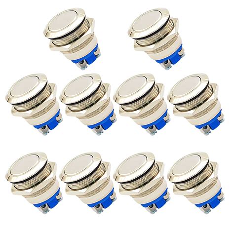 Dafurui Pack Momentary Push Button Switch Mm Waterproof Stainless