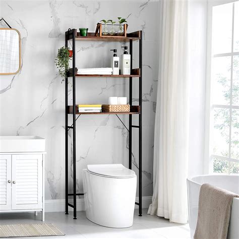 Buy VASAGLE Over The Toilet Storage 3 Tier Bathroom Storage Shelf