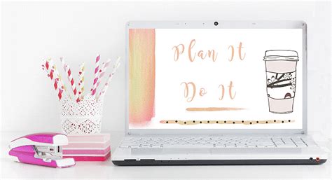 Free Planner Girl Desktop Backgrounds