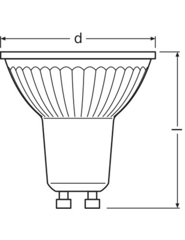 ŻARÓWKA LED VALUE PAR16 50 4 3W 6500K zimna biała 230V GU10