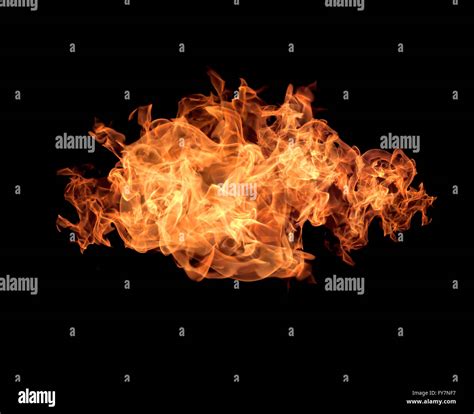 The red flames on a black background Stock Photo - Alamy