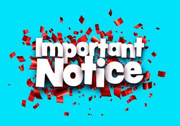 Important Notice Vector Images Over