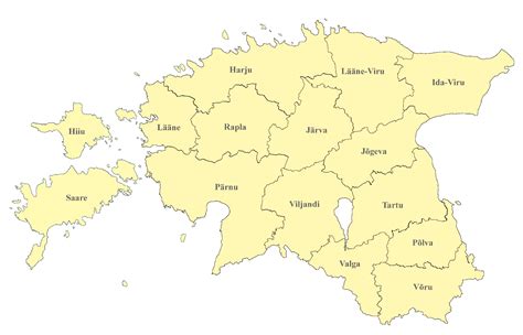 Estland Karte Mit Regionen And Landkarten Mit Provinzen