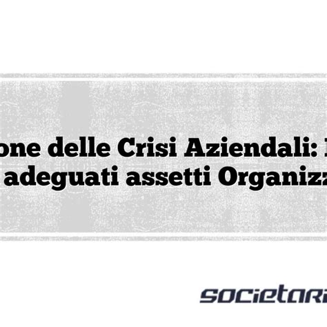 Adeguati Assetti Organizzativi Checklist Operative