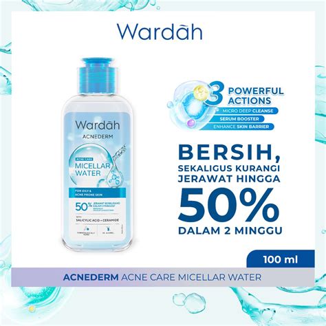 Wardah Acnederm Acne Care Micellar Water Ml Lazada Indonesia