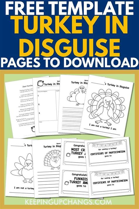 Turkey Disguise Project Free Printable Printable Word Searches