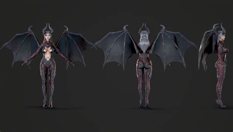 Artstation Succubus Game Ready Animations Update Game Assets