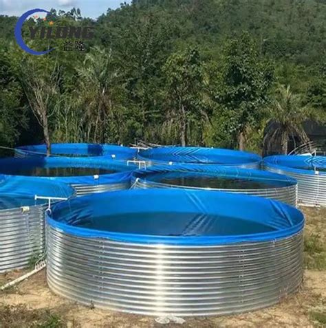 Biofloc Aquaculture Fish Farming Tank Tarpaulin Galvanized Sheet