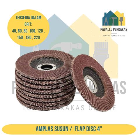 Jual Flap Disc Flapdisc Mata Gerinda Gurinda Amplas Susun 4 Inci Semua