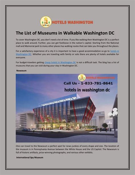 PPT - The List of Museums in Walkable Washington DC PowerPoint Presentation - ID:8994880