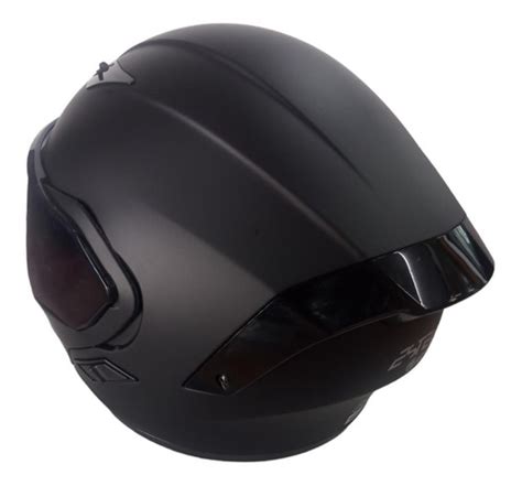 Casco Kov Abatible Led Certificado Estelar Negro Mate Meses Sin Intereses