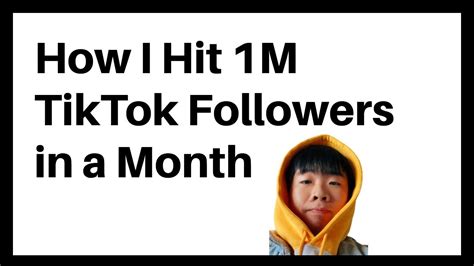 I Hit 1 Million Tiktok Followers In A Month Not Clickbait My Tips