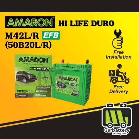 Installation Provided Amaron Hi Life Duro M B L R Efb Auto